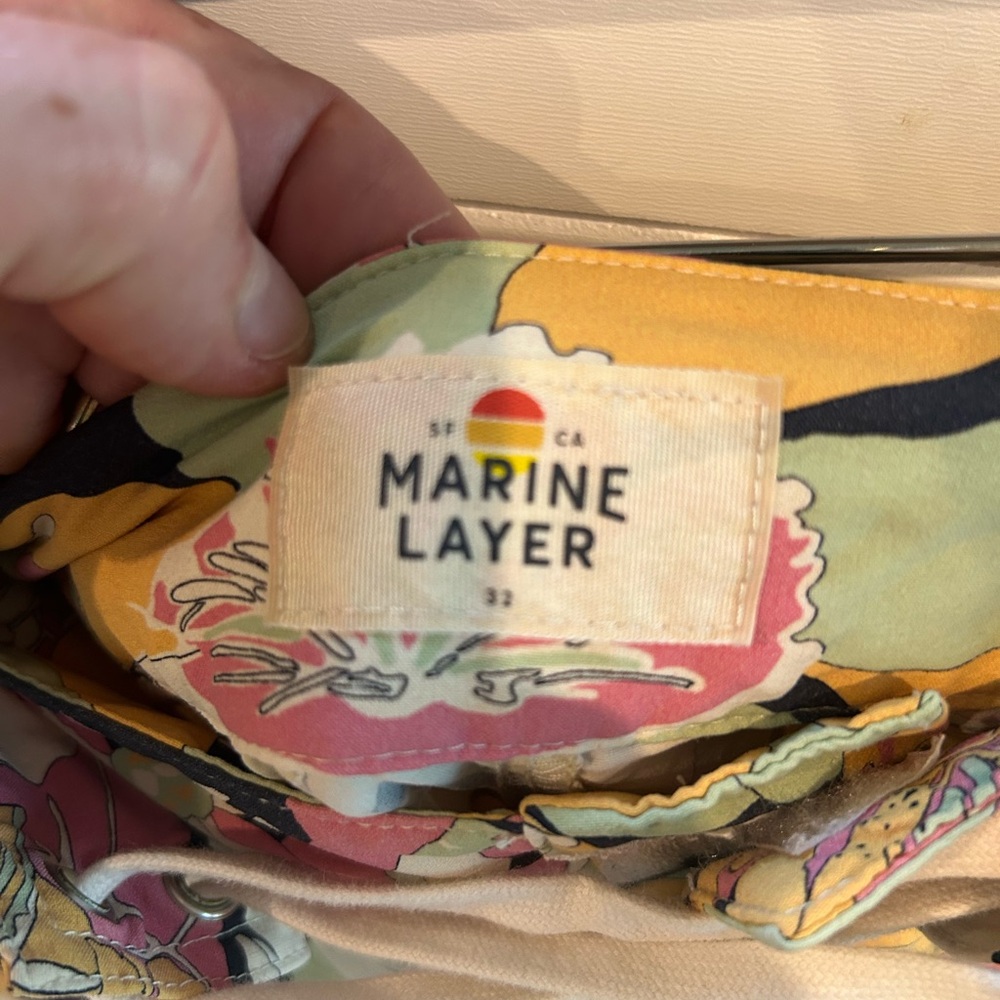 Marine Layer Coronado Board Short in Vintage Floral Print Size 32 - Picture 3 of 6